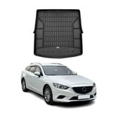 OMAC Premium Bandeja Maletero Alfombrilla para Mazda 6 Wagon 2012-2025 Negro TPE